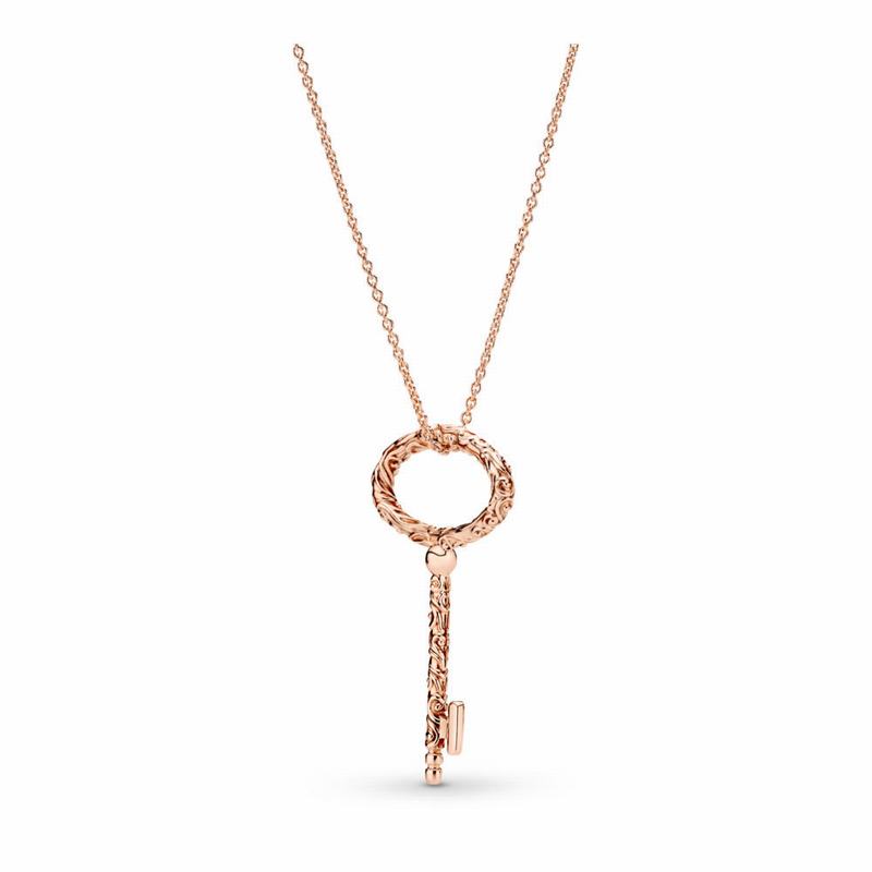 Pandora Rose™ Regal Key Necklace Ireland - Pandora Rose - 314820CTI